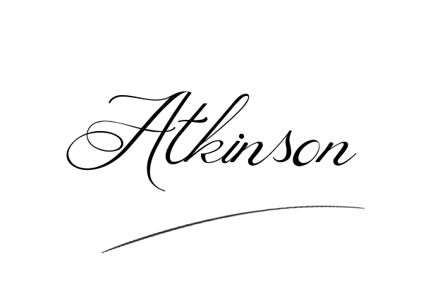 The best stylish Atkinson name signature simple easy in English