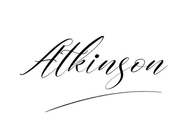 The best stylish Atkinson name signature simple easy in English