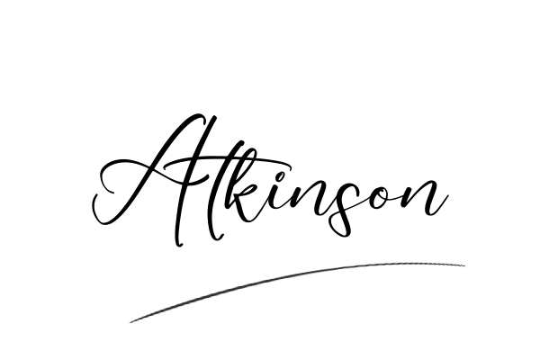 The best stylish Atkinson name signature simple easy in English