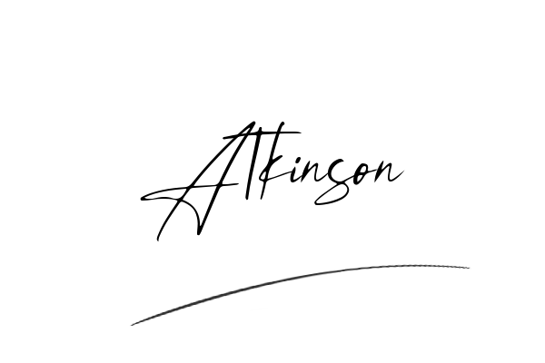 The best stylish Atkinson name signature simple easy in English