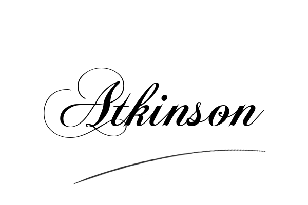 The best stylish Atkinson name signature simple easy in English