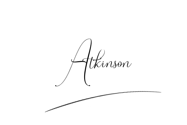 The best stylish Atkinson name signature simple easy in English