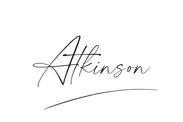 The best stylish Atkinson name signature simple easy in English