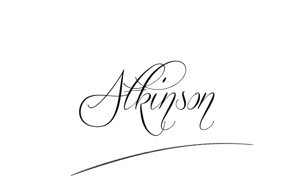 The best stylish Atkinson name signature simple easy in English