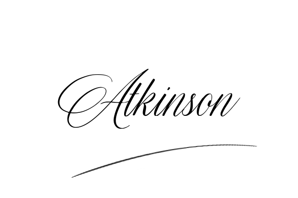 The best stylish Atkinson name signature simple easy in English