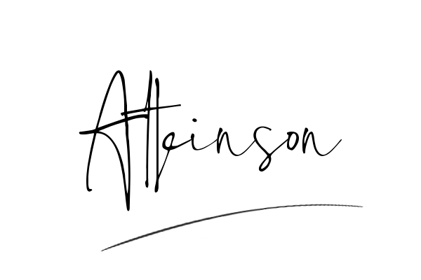 The best stylish Atkinson name signature simple easy in English