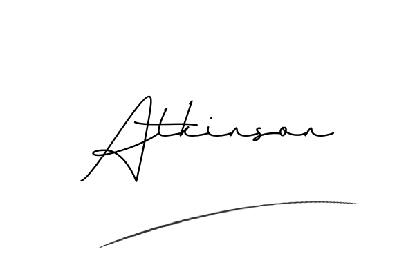 The best stylish Atkinson name signature simple easy in English