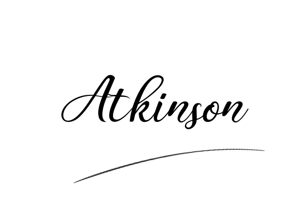 The best stylish Atkinson name signature simple easy in English