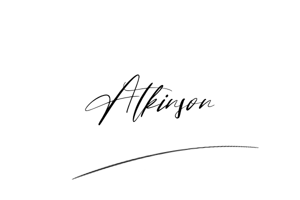 The best stylish Atkinson name signature simple easy in English