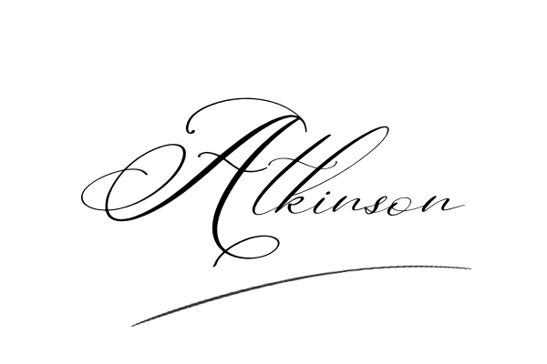 The best stylish Atkinson name signature simple easy in English