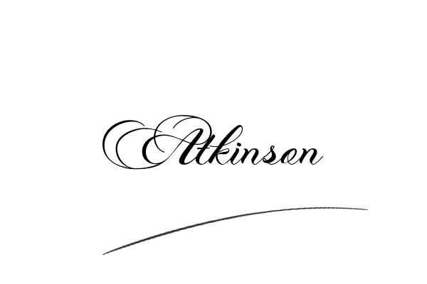The best stylish Atkinson name signature simple easy in English