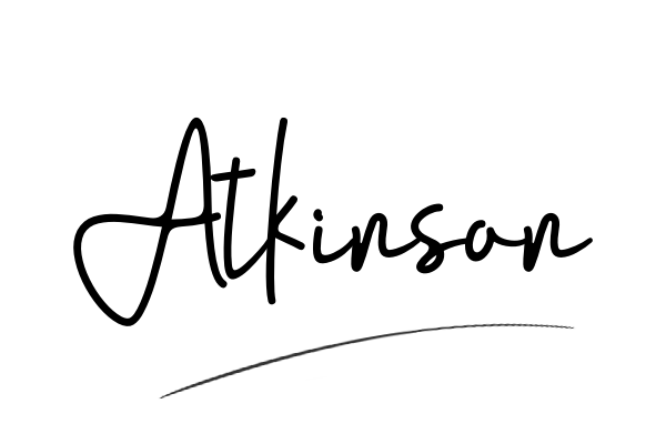 The best stylish Atkinson name signature simple easy in English