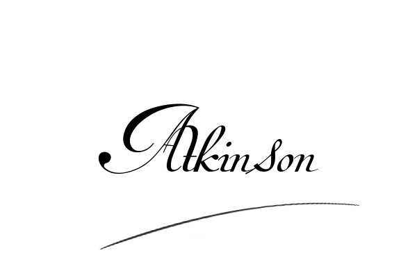 The best stylish Atkinson name signature simple easy in English