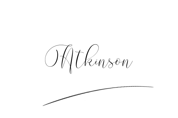 The best stylish Atkinson name signature simple easy in English