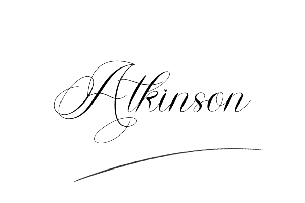 The best stylish Atkinson name signature simple easy in English