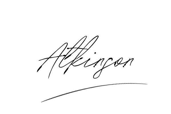 The best stylish Atkinson name signature simple easy in English