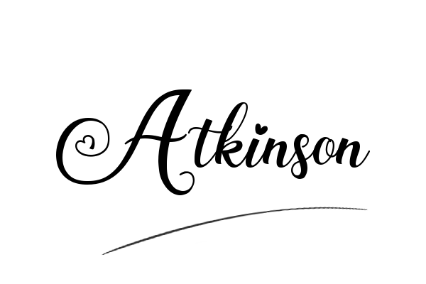 The best stylish Atkinson name signature simple easy in English