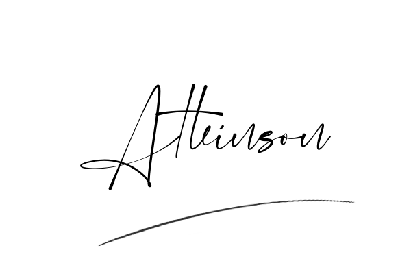 The best stylish Atkinson name signature simple easy in English