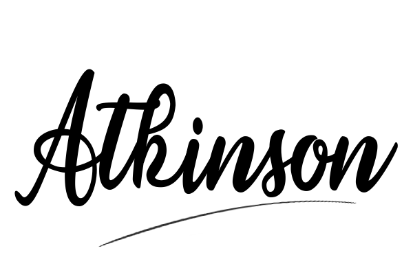 The best stylish Atkinson name signature simple easy in English