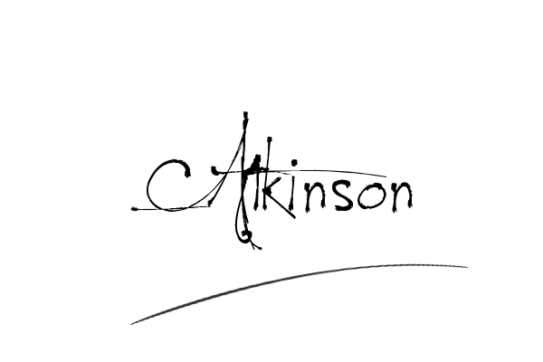 The best stylish Atkinson name signature simple easy in English