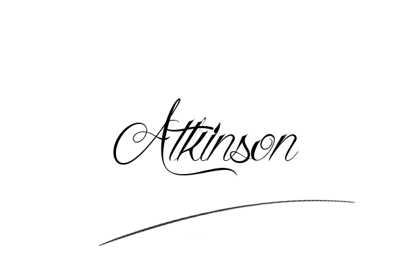 The best stylish Atkinson name signature simple easy in English