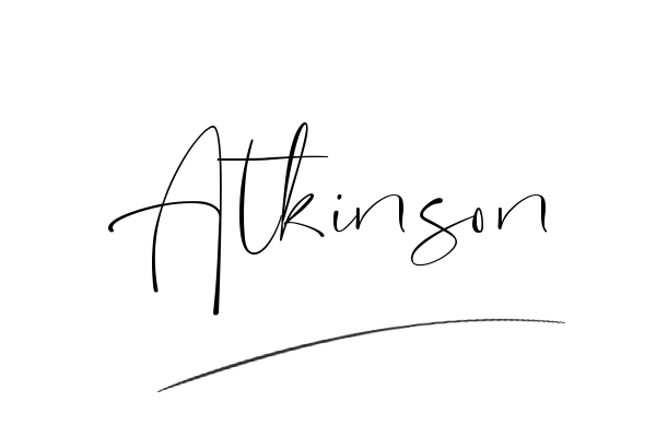 The best stylish Atkinson name signature simple easy in English