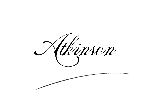 The best stylish Atkinson name signature simple easy in English