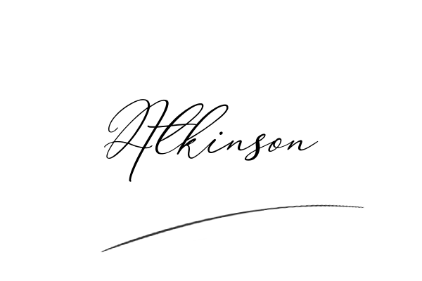 The best stylish Atkinson name signature simple easy in English