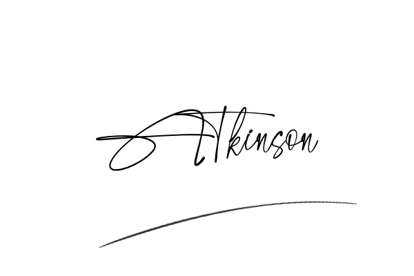 The best stylish Atkinson name signature simple easy in English