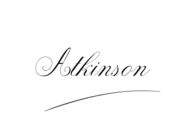 The best stylish Atkinson name signature simple easy in English