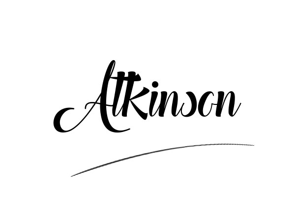 The best stylish Atkinson name signature simple easy in English