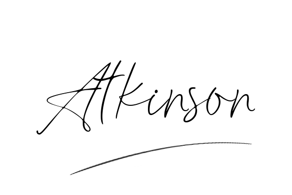 The best stylish Atkinson name signature simple easy in English
