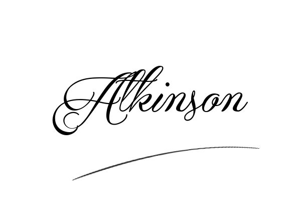 The best stylish Atkinson name signature simple easy in English