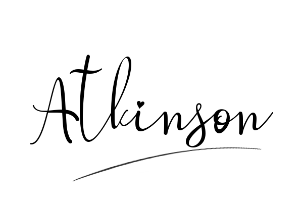 The best stylish Atkinson name signature simple easy in English