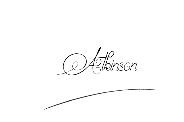 The best stylish Atkinson name signature simple easy in English