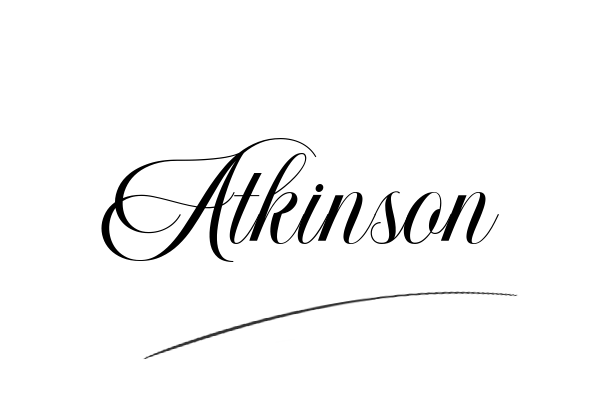 The best stylish Atkinson name signature simple easy in English