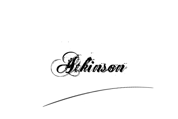 The best stylish Atkinson name signature simple easy in English