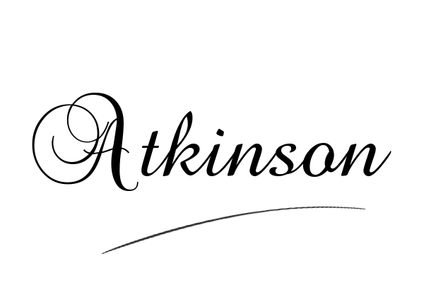 The best stylish Atkinson name signature simple easy in English
