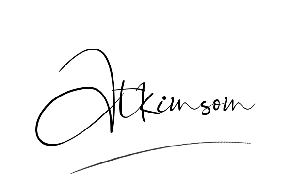 The best stylish Atkinson name signature simple easy in English