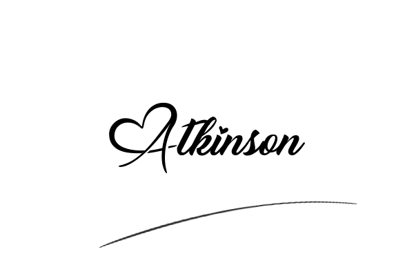The best stylish Atkinson name signature simple easy in English