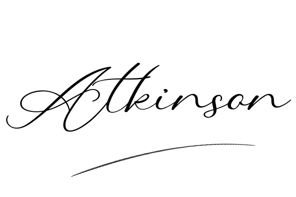 The best stylish Atkinson name signature simple easy in English