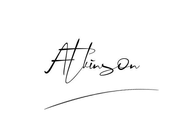 The best stylish Atkinson name signature simple easy in English