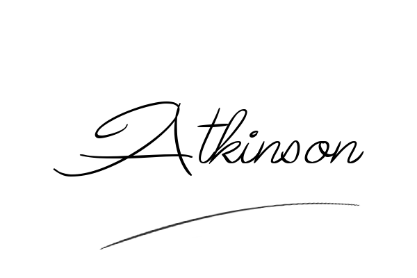 The best stylish Atkinson name signature simple easy in English