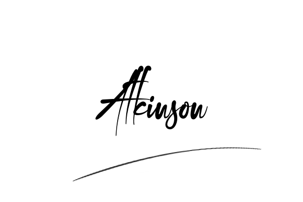 The best stylish Atkinson name signature simple easy in English