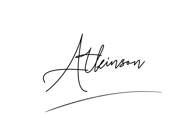 The best stylish Atkinson name signature simple easy in English