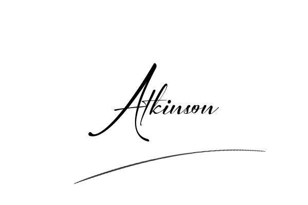 The best stylish Atkinson name signature simple easy in English