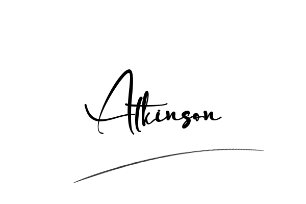 The best stylish Atkinson name signature simple easy in English