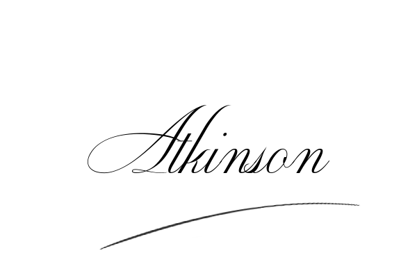 The best stylish Atkinson name signature simple easy in English