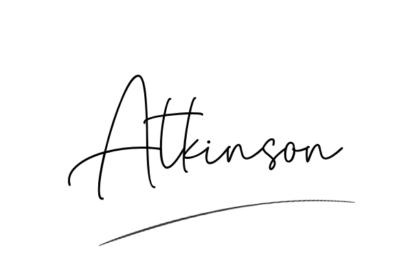 The best stylish Atkinson name signature simple easy in English