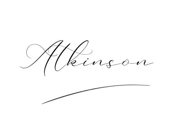 The best stylish Atkinson name signature simple easy in English